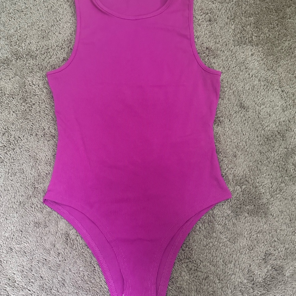 Vibrant Pink Bodysuit Top